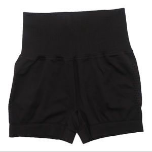 Black Free People Good Karma Running Shorts